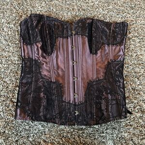 Adore Me Black and Purple Bustier Top (SOLD)